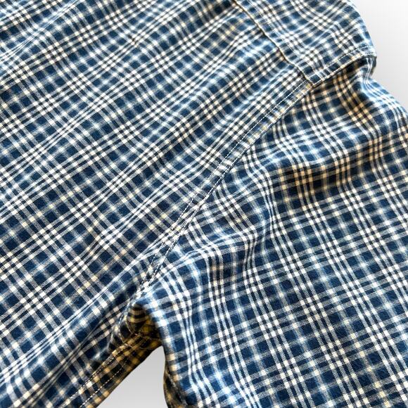 Ralph Lauren Sport Shirt Button Down Blue Check Medium - Picture 3 of 9